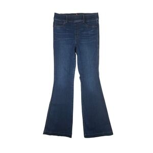 Spanx Bootcut Pull On Trouser Jeans Women Large (Fits 31x33) Clean Indigo Flare